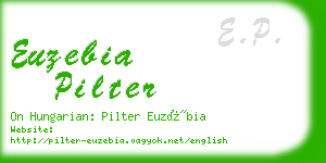 euzebia pilter business card